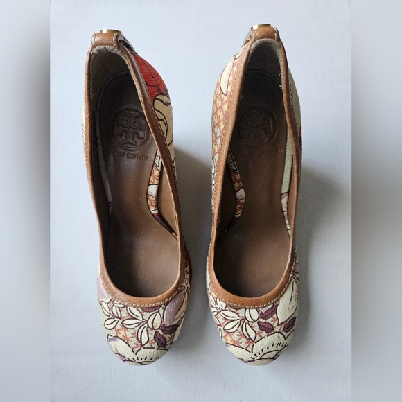 Tory Burch Basket Wedges Excellent Condition - Picture 2 of 6